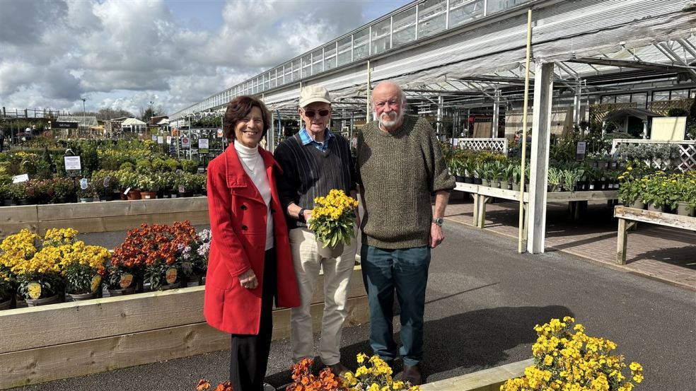 Marilyn and Malcolm White with first employee Nigel Blackmore Marilyn and Malcolm White with first employee Nigel Blackmore