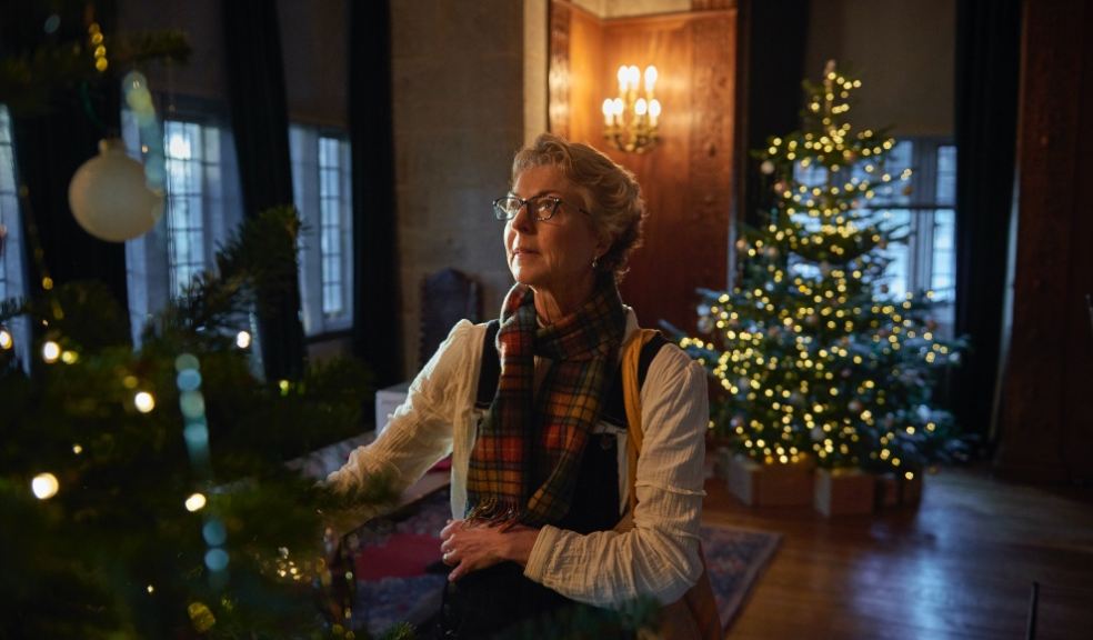 A visitor at Castle Drogo on Dartmoor. Photo: National Trust Images/Trevor Ray Hart