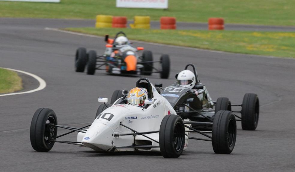 Ashley Crossey in action in the Formula Ford series