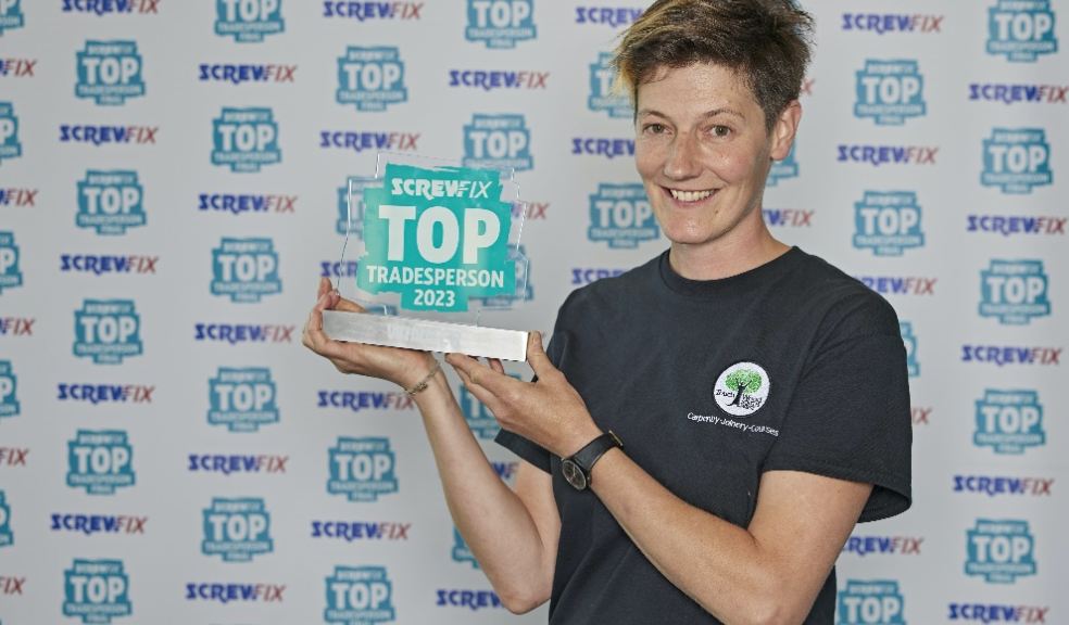 Astrid Arnold announced as the winner of Screwfix Top Tradesperson 2023,