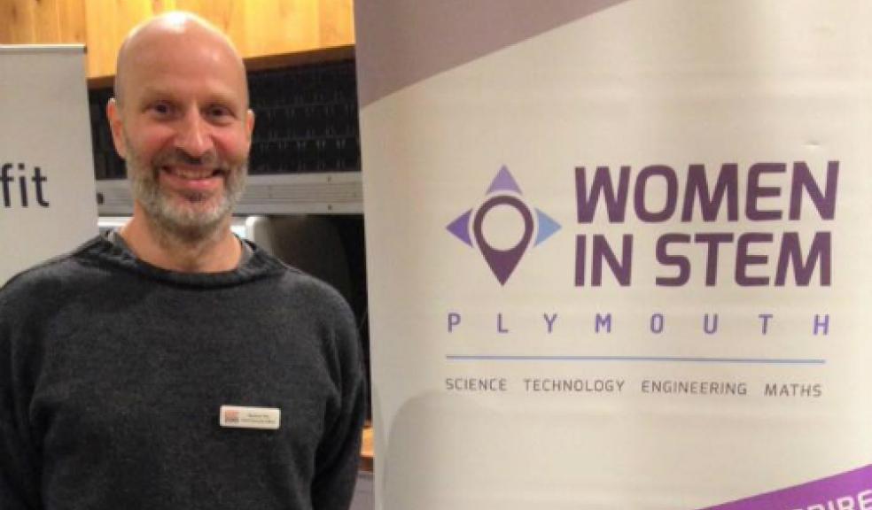 Ben Mee, supporting women in STEM career fair