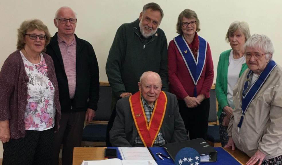 Bro. Michael O’Leary (seated) with some of the other members