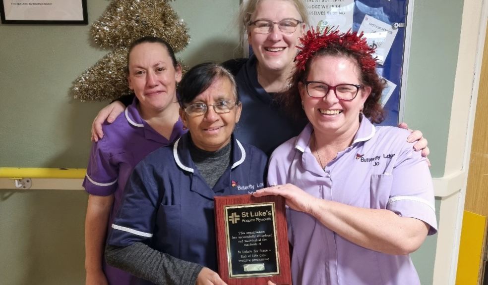 Butterfly Lodge's Six Steps champions. L-R: Michelle Fletcher, Ivorine Ramkishun, Clare Sinclair and Joanne Mason.