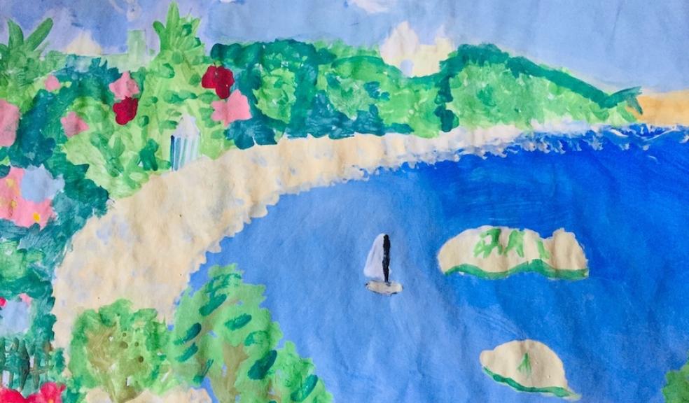 The winning Key Stage 2 picture in this year's CPRE Devon children's painting competition