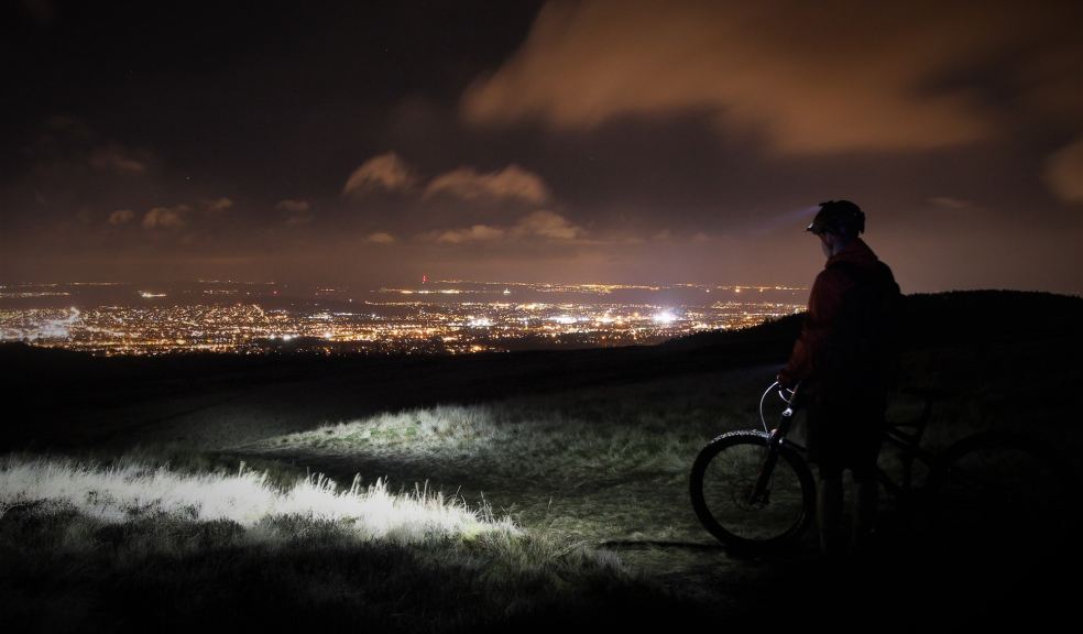 Looking across Edinburgh from the Pentland Hills 