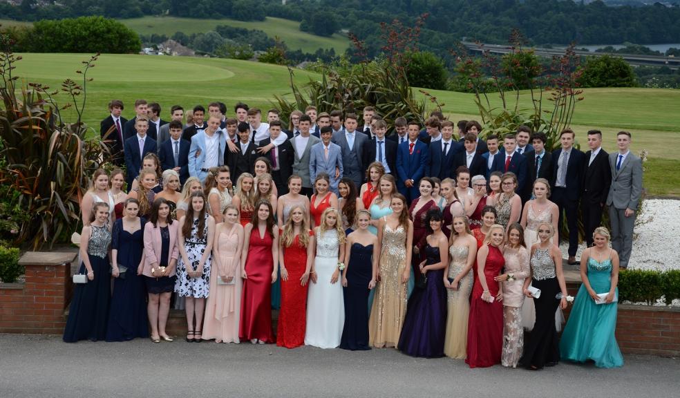 Year 11 students at their prom