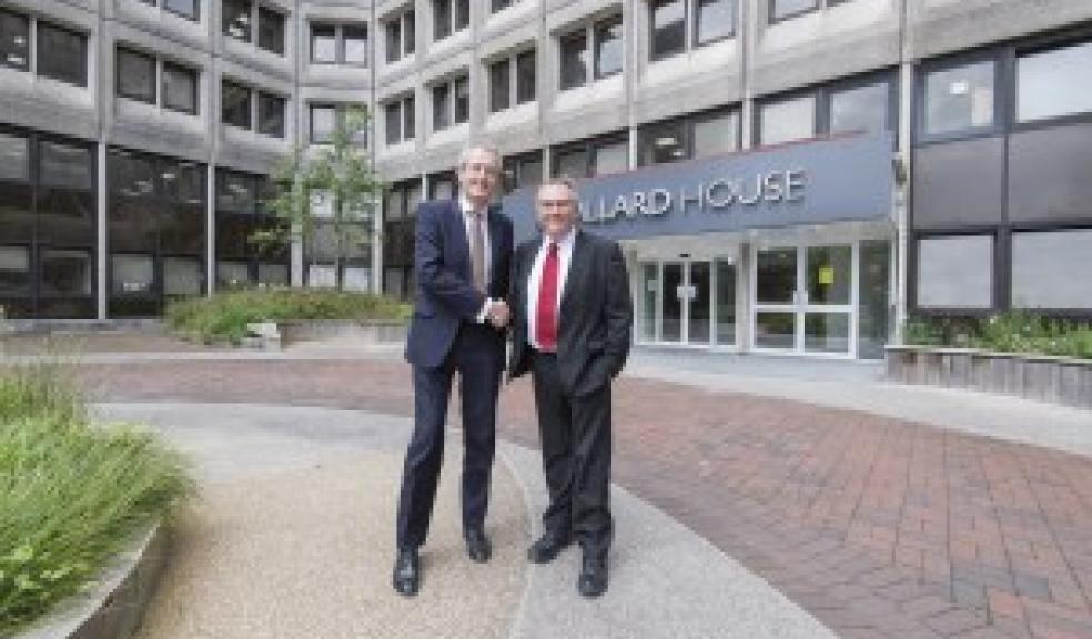 Craig Moore, Partner and Head of Womble Bond Dickinson Plymouth and Tudor Evans, Leader of Plymouth City Council