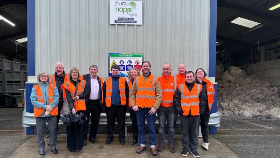 EDDC officers and councillors visit Nappy Cycle