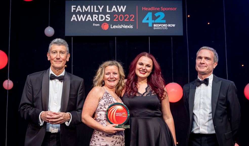 Gemma Sparks and Dominika Windak receive the award Family Law Awards presentation
