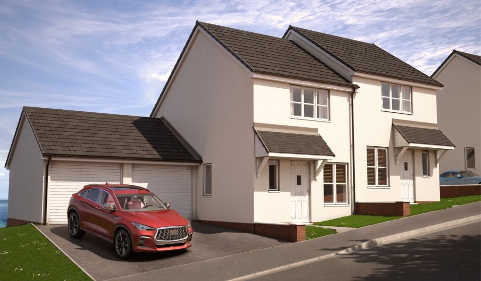 A CGI of the Georgeham from Elan Homes at Seascape in Ilfracombe