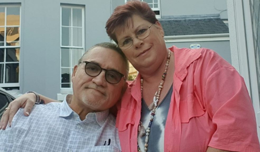 Graham Devaney with his wife and carer Tracey.