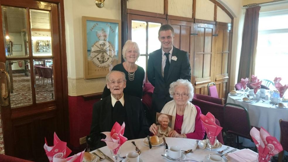 Photo: John and Isobel Dowling, their daughter Maggie, and team leader from their home, The Lodge, Craig Riding.