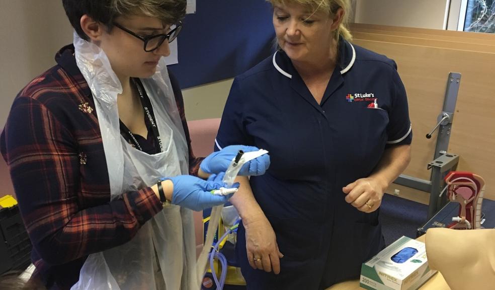Photo caption: Year 13 student, Charlotte Enfer-Simmons with Educational Consultant, Susan James.