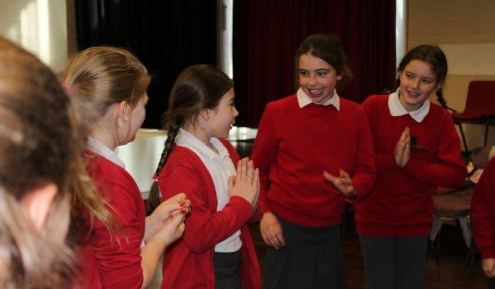 Primary school pupils enjoy the drama workshops