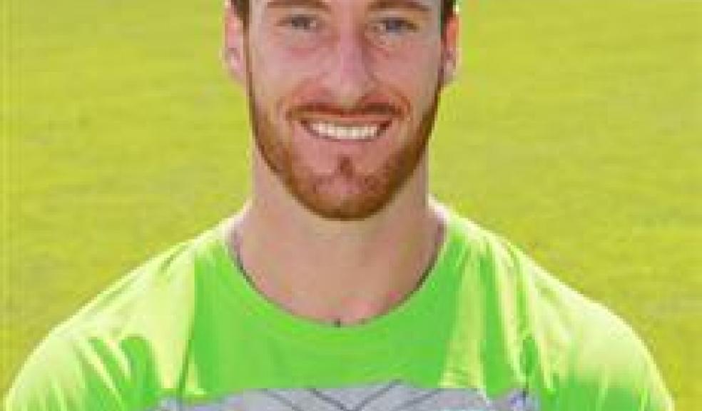 Goalkeeper, Jake Cole. Image courtesy of Plymouth Argyle FC