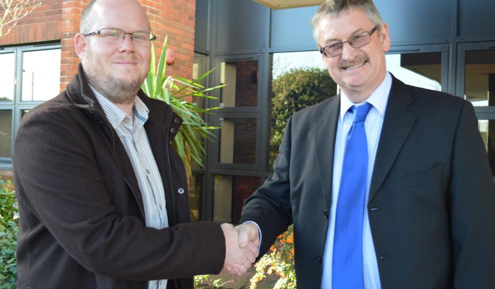 Peter Morgan (left) with Andy Vickery