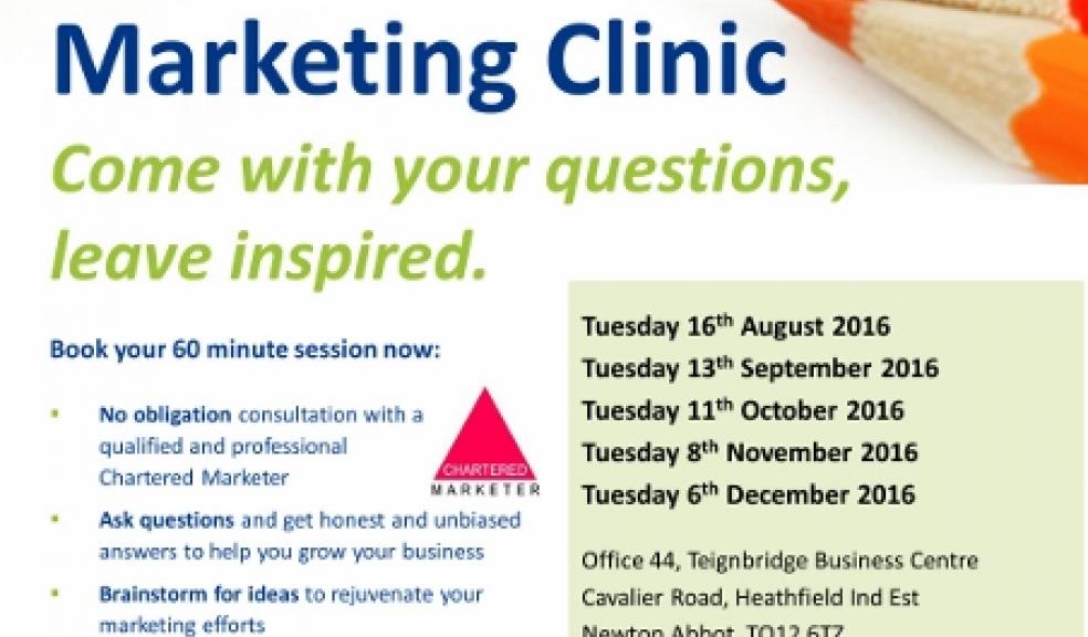 Free marketing clinic schedule