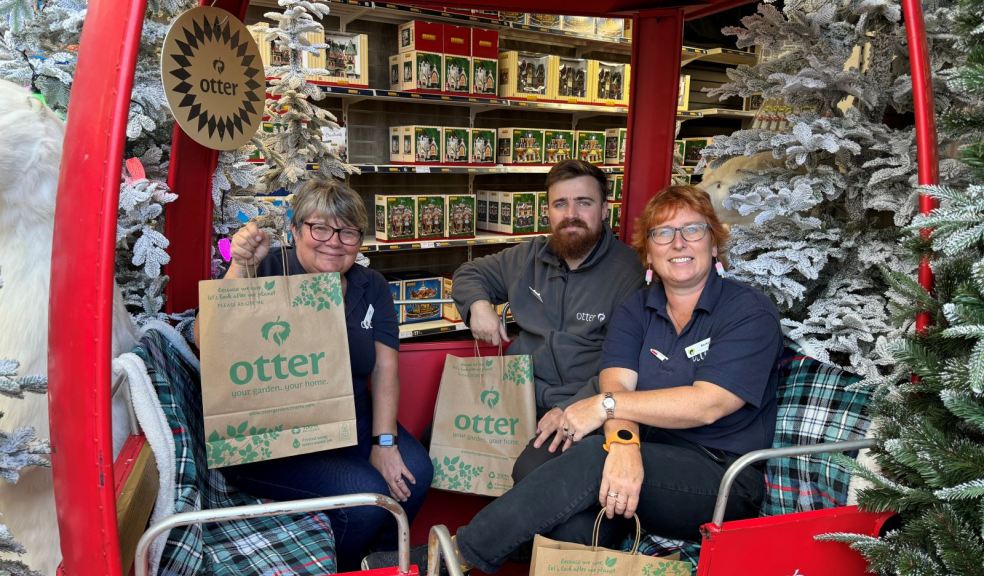 Otter team members getting ready for the festive shopping evening Otter Garden Centres team members getting ready for the festive shopping evening