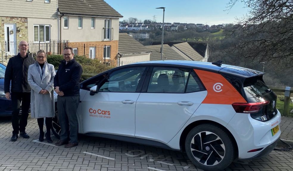 L-R: Nic Eversett, MD Co Cars, Jane Cartwright, Sales Director Persimmon Cornwall and Robbie Brown, Technical Director Persimmon Cornwall.