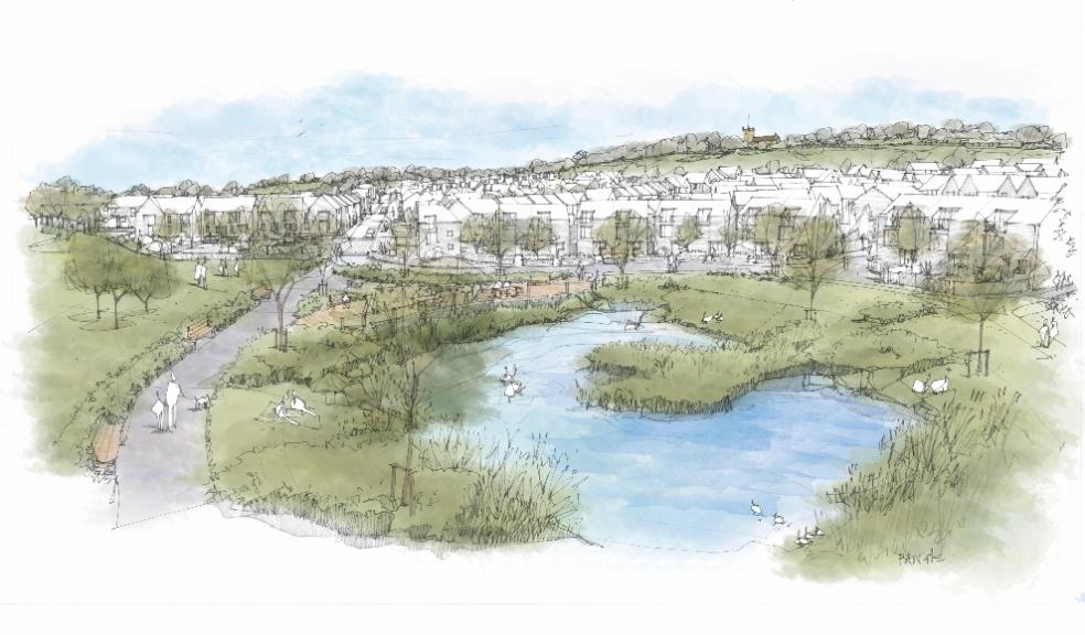Pinhoe Quarry - artists impression LiveWest
