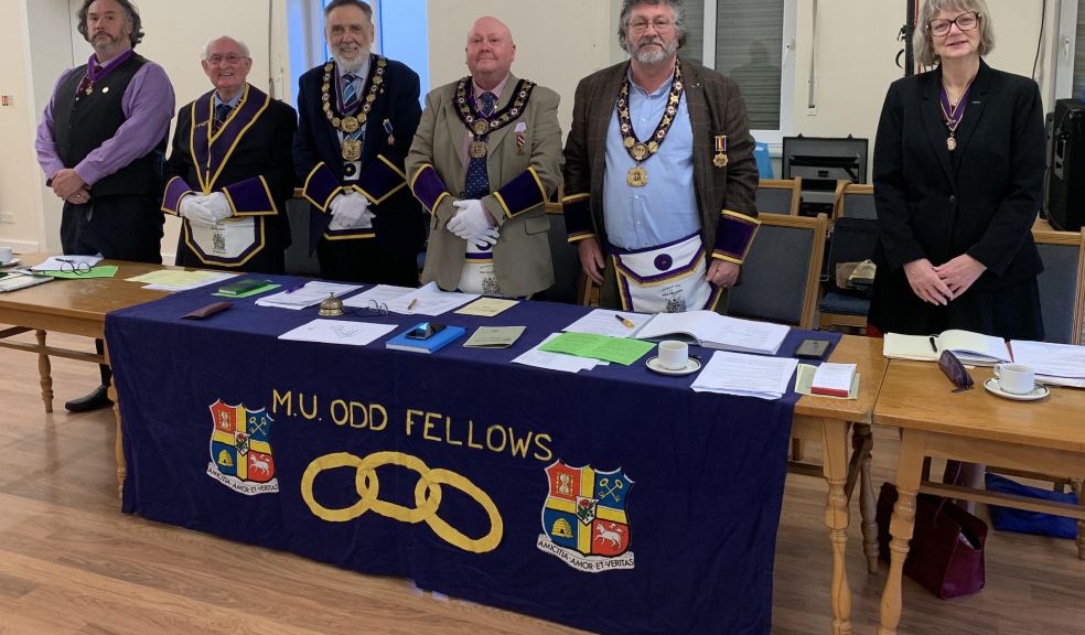 • The Plymouth & Truro District Oddfellows Committee of Management at the Annual Summoned Meeting