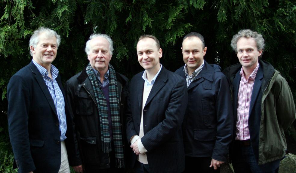 Left to Right Steve Albon (Chair of the National Ecosystem Assessment) Dan Osborn (NERC, Living with Environmental Change Champion) Dr Robert Fish (Project leader) Simon Maxwell (Social Research Adviser, Defra) and Daniel Start (Dialogue and Engagement Officer, Sciencewise)