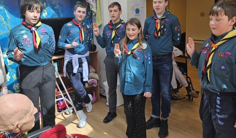 Scouts visit sparks happy memories for John