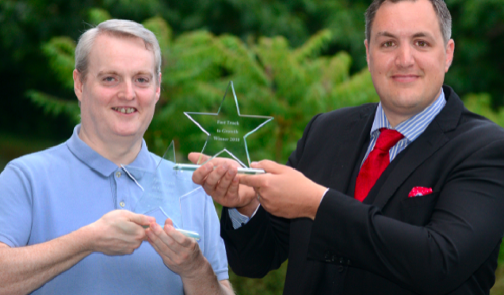 L-R: Fast Track to Growth 2018 winners Andrew Lavender of Pixalytics and Chris Harris of House of H