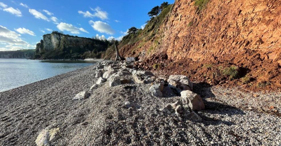 Seaton Hole cliffs and beach