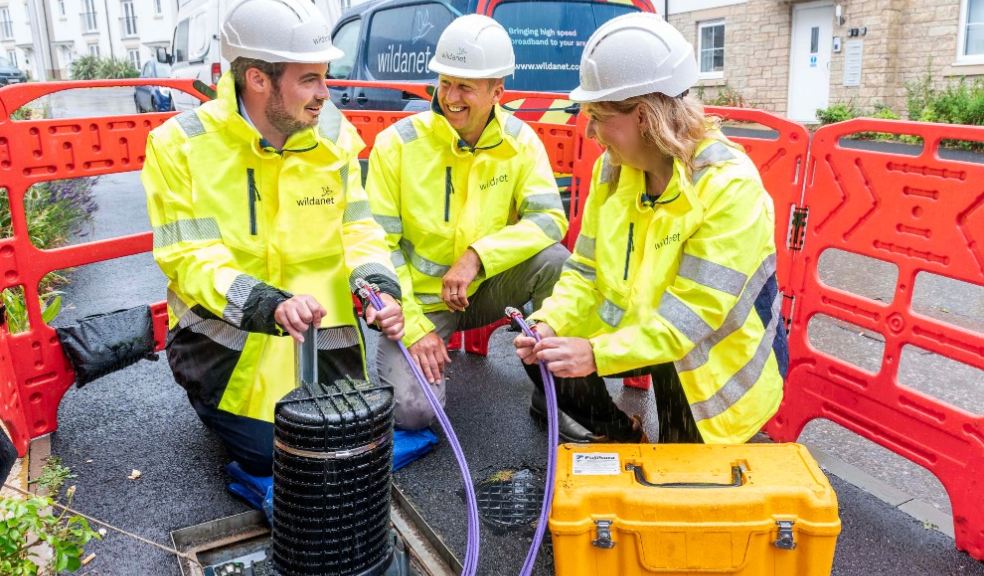 L-R: Simon Jupp (MP for East Devon), David Payne (Head of Network Services, Wildanet), Helen Wylde (CEO, Wildanet)