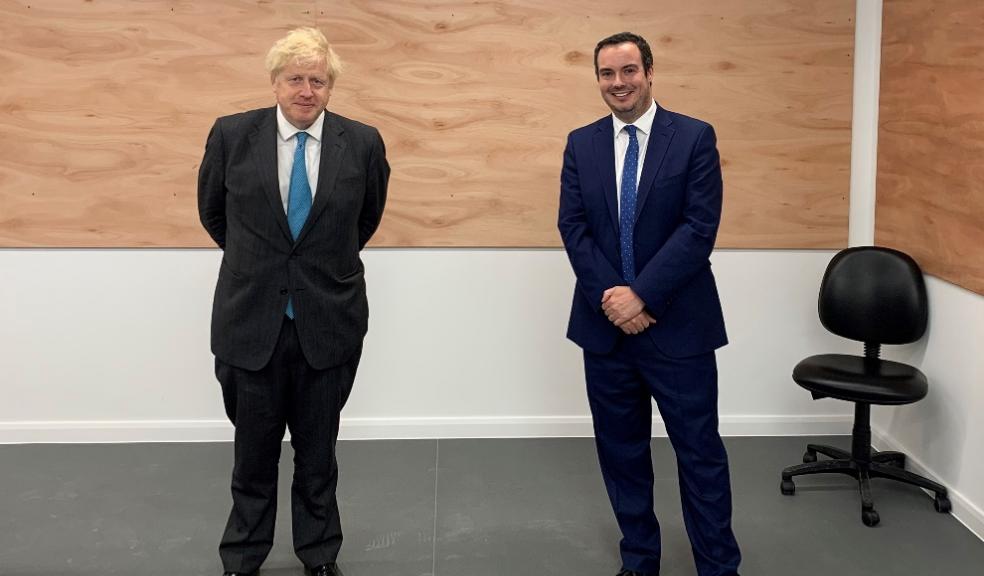 Simon Jupp MP with PM Boris Johnson Boris Johnson