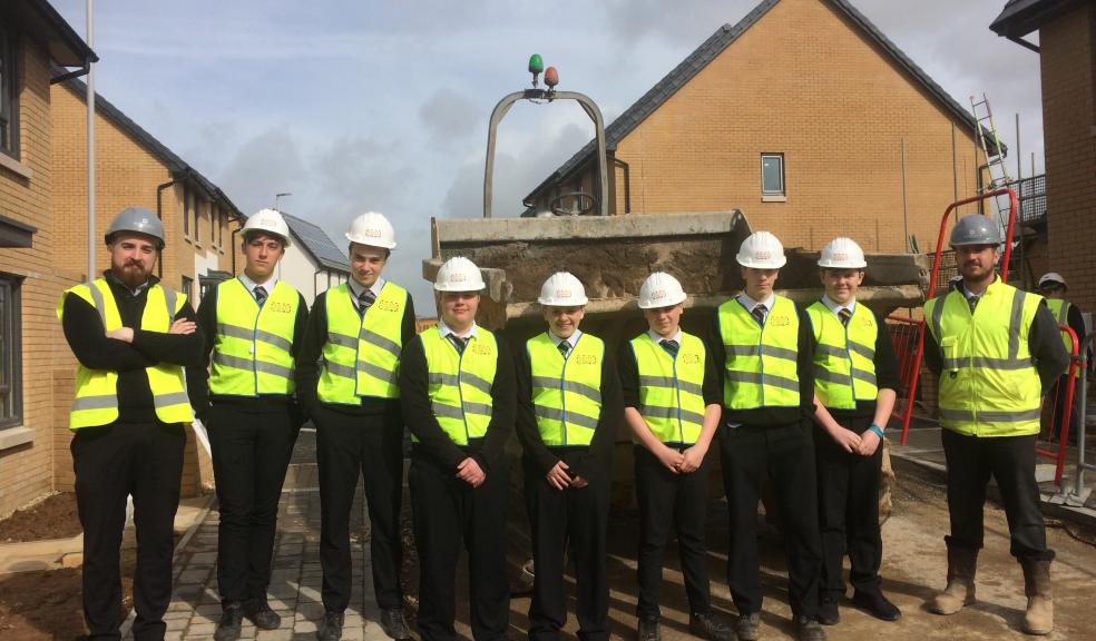 Year 10 pupils from Sir John Hunt Community College visited Barratt Homes' Redwood Heights development.
