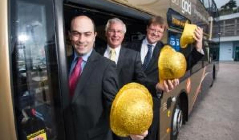 (l-r) Robert Williams, Commercial Director, Mike Bishop, Engineering Director and Michael Watson, Managing Director with one of the brand new vehicles