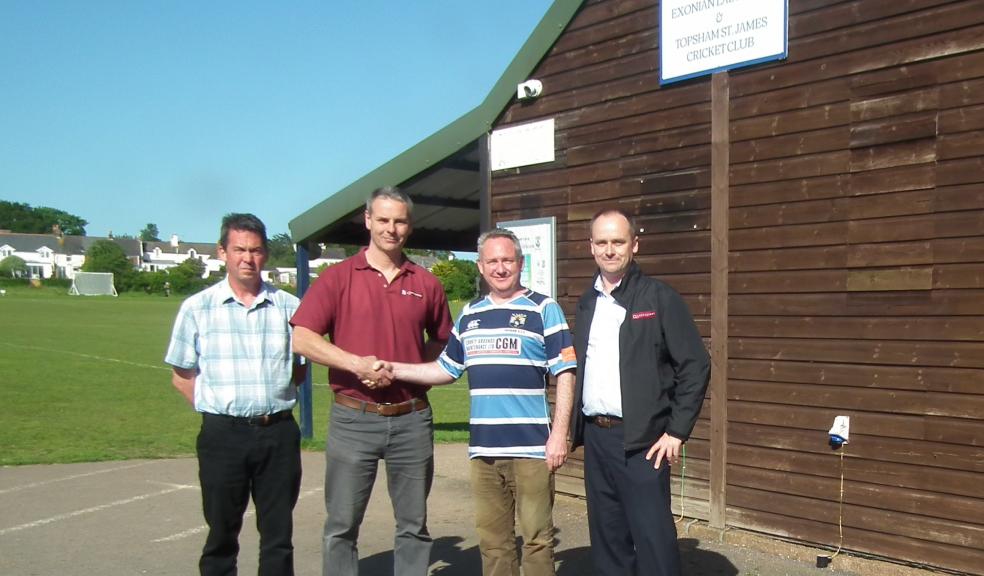 Alastair Brown – CASA, Shop Manager / Mark Dixie – Queenstreet Carpets & Furnishings, Director / Neil Goodfellow – Chairman, Topsham RFC / Gary Dixie – Queenstreet Carpets & Furnishings, Director