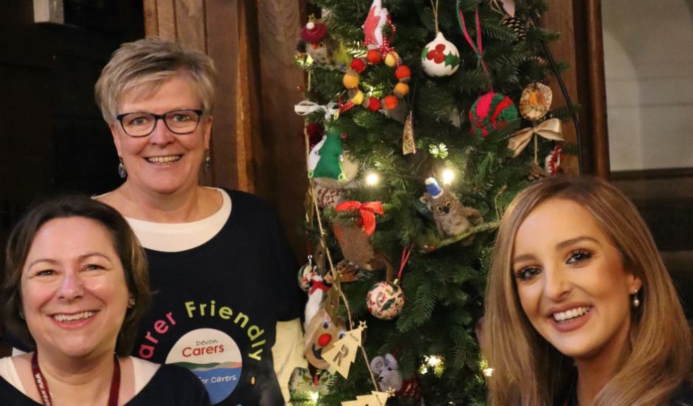 Some of the people involved in the festive project at NT Killerton