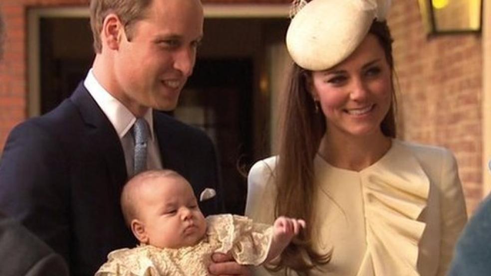 Prince George christened in private family ceremony