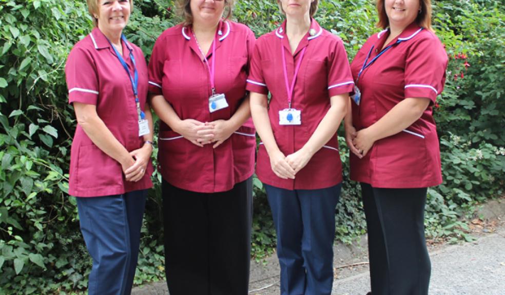 Sarah Hockey, Lyndsey Box, Debbie Thompson and Nicky Mitchell