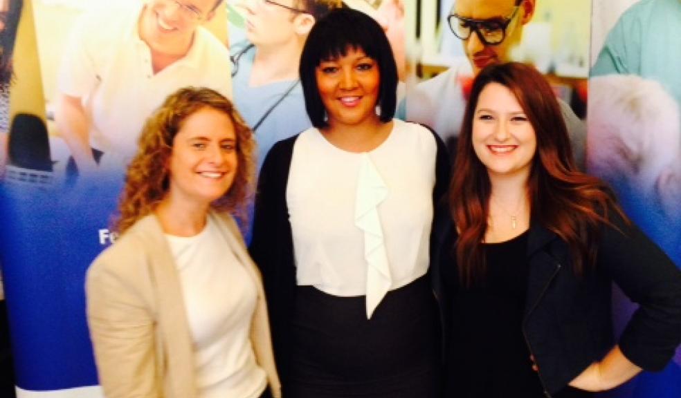 Vicky Harry, Kelly Crocker and Erin Horrell from the Trust's recruitment team