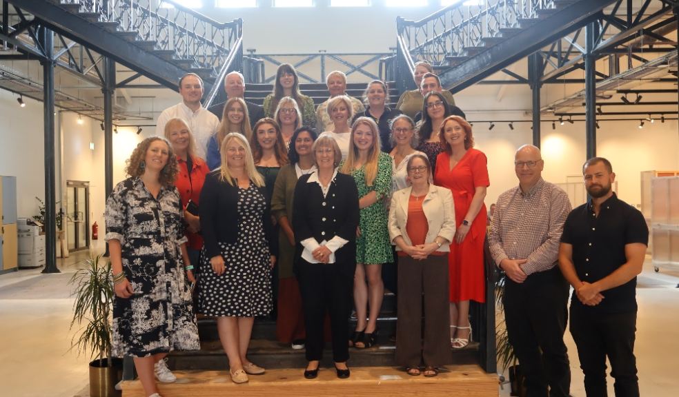 Representatives from City College Plymouth, Plymouth City Council in partnership with the YMCA Plymouth, and Real Ideas Organisation at the joint project launch event on 22 July 2024