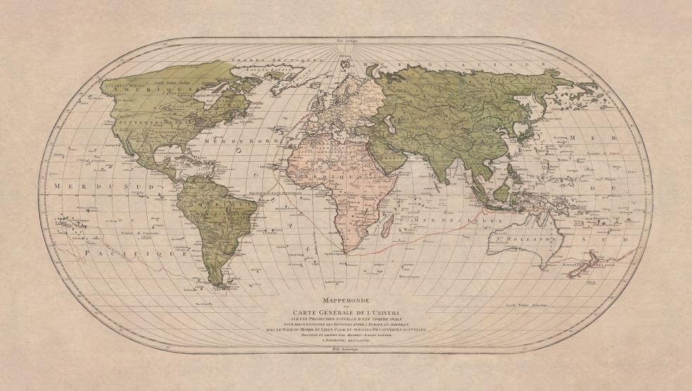 1778 World Map, Getty Images (alt="")