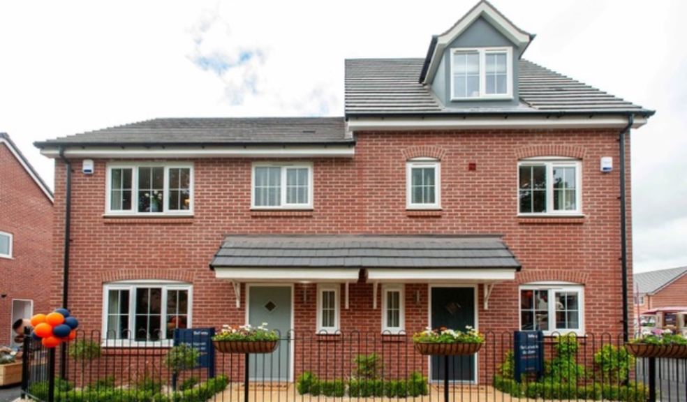 Photo caption: A street scene at Bellway’s Fox Mill Gardens development in Willand