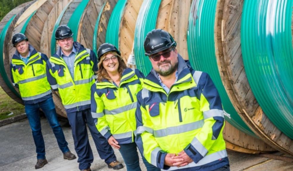 From right to left: Jurassic Fibre CEO and Founder Michael Maltby, SHEQManager Gillian Huppler, Construction Project Manager Craig Vickers and Director of Construction Steve Osborne Jurassic Fibre