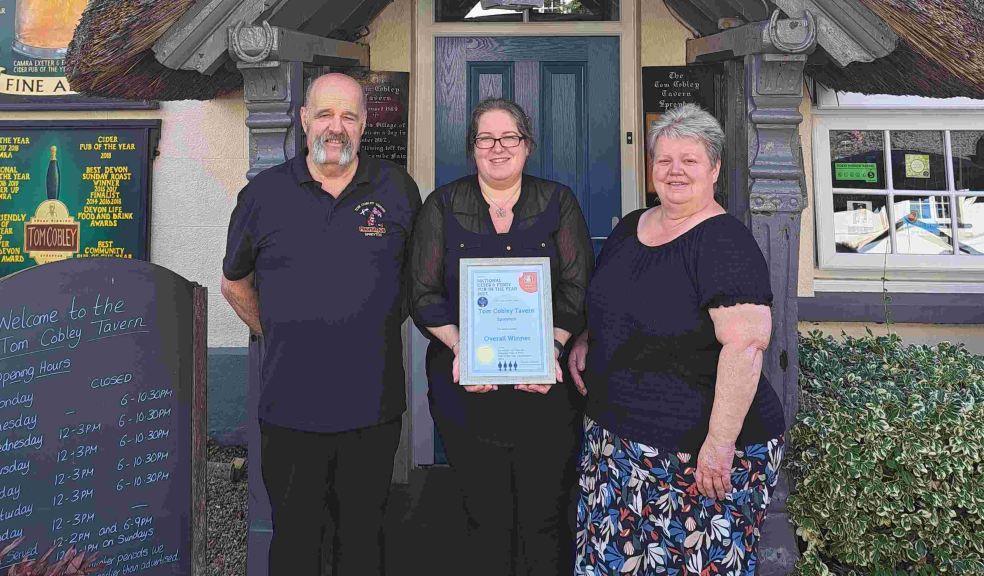 National Cider Pub of the Year presentation to the Tom Cobley Tavern