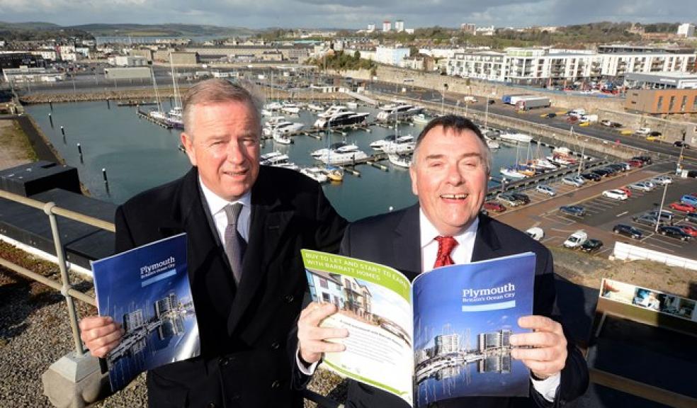 Council leader Tudor Evans and Paul Wood, Chair of the Plymouth Growth Board
