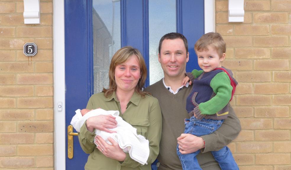 Katey and Anthony Pimblett with new baby daughter Lauren and son, Max