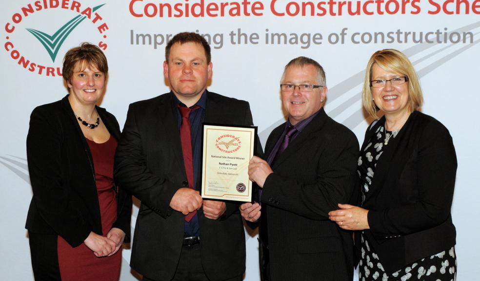 Julia Simmons/ Nathan Pyett – Site Manager, C G Fry & Son / Kevin Murch Construction Director C G Fry & Son and Teresa Murch.