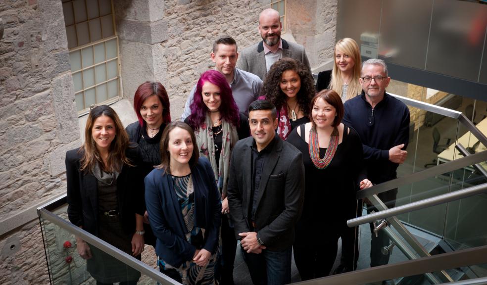 Photograph by Trevor Burrows: Ajay Sharma, Director HLM and the Plymouth team