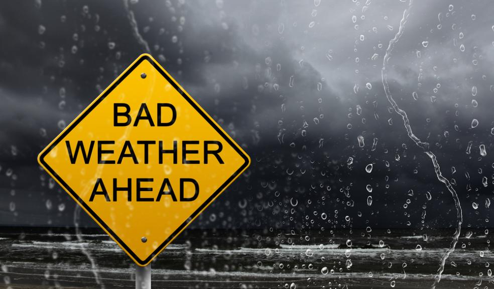 Plymouth battered by torrential rain and high winds