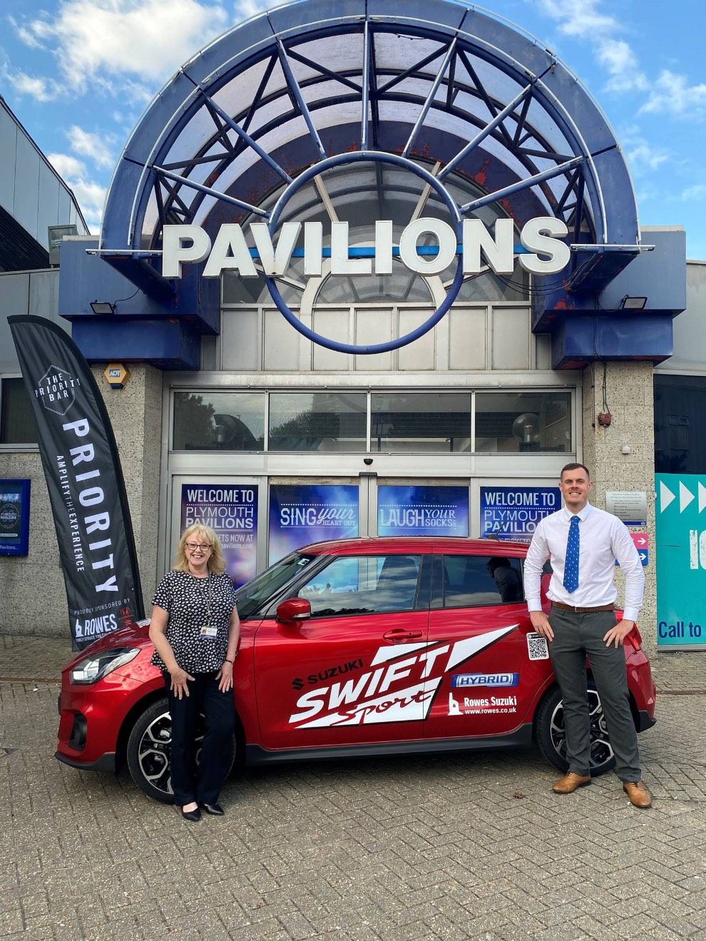 Kim Downer, Business Development Manager, Plymouth Pavilions and Martyn Akehurst, Group Marketing Manager, Rowes Garage Ltd