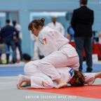 Mum in the middle of judo exercise